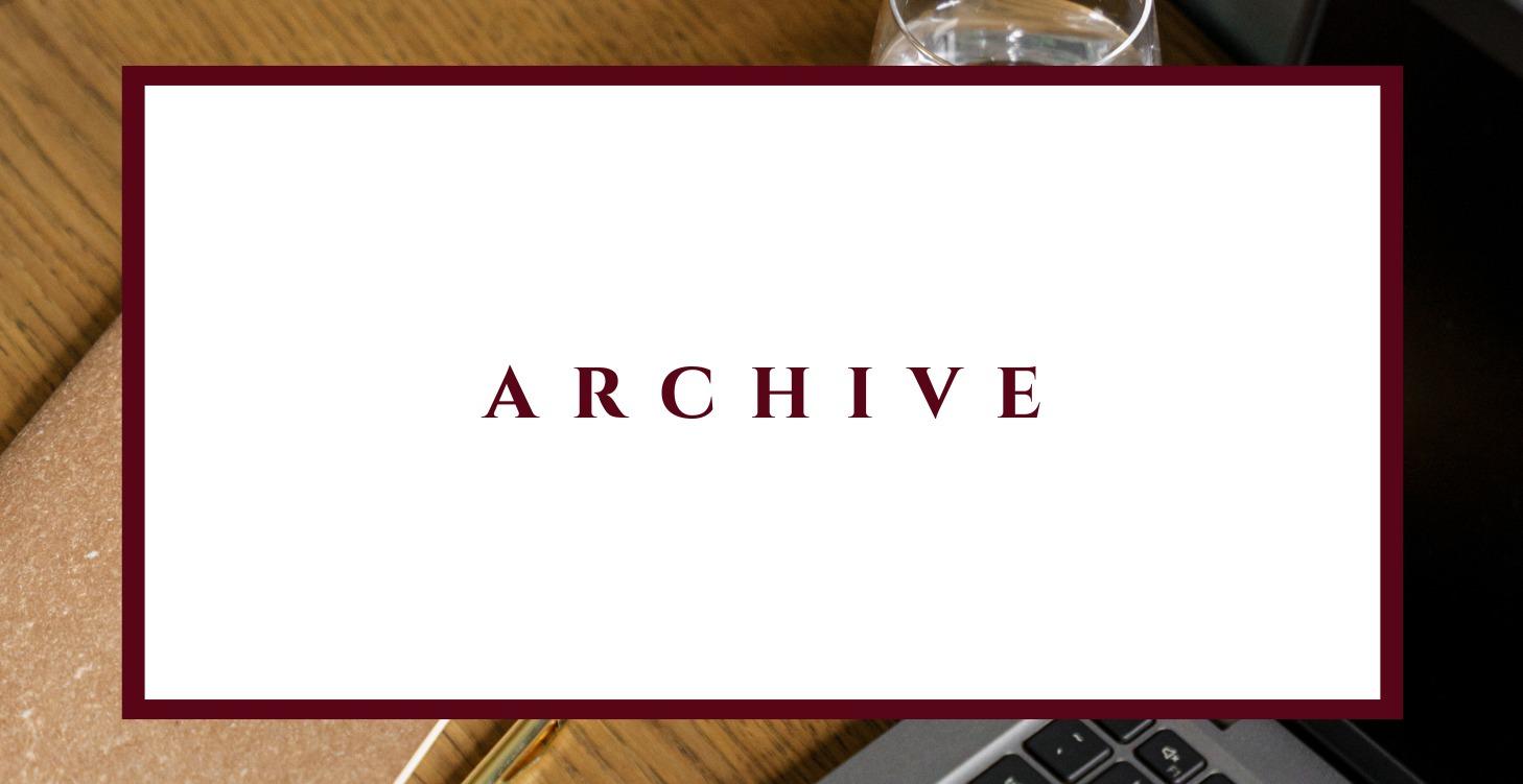 Archive: Previous Trainings & Resources