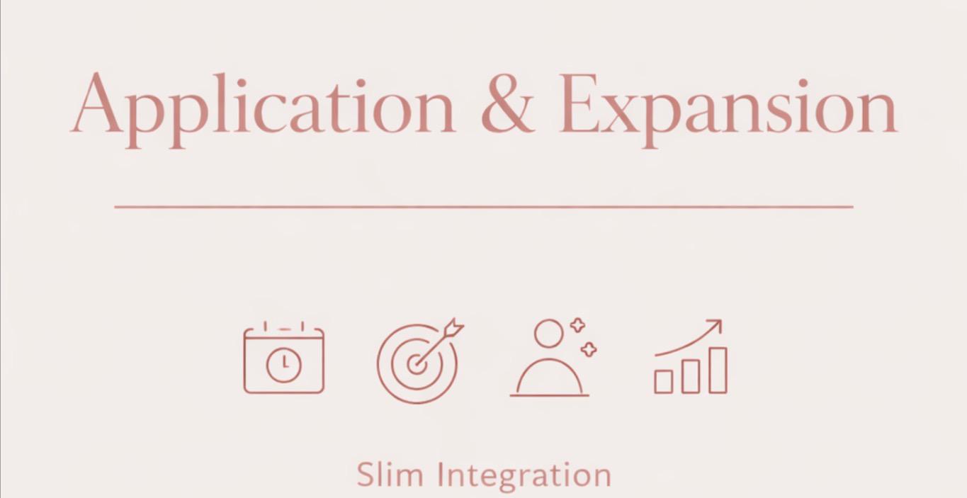 WEEKS 7- 12: SLIM INTERGRATION