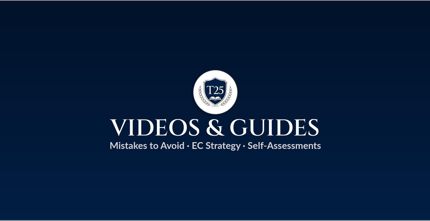 Free Ivy/Top-25 Strategy Guides & Videos