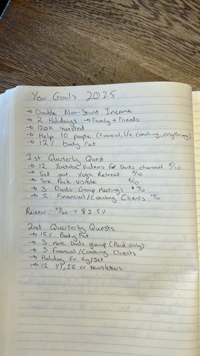 90 Day Goals 