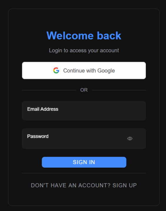 Fintrack - Google auth with firebase (front + back)