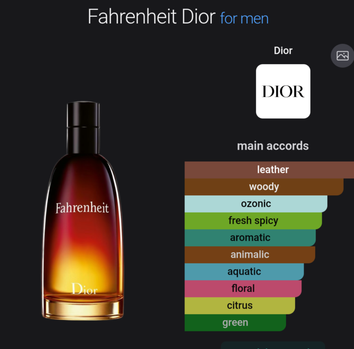 SOTE Farenheit bu Dior