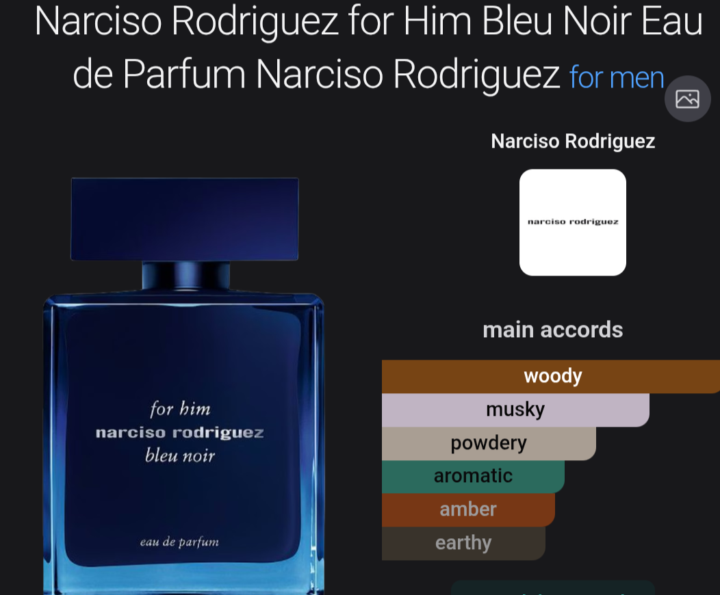 Narciso Rodriguez Bleu noir EDP