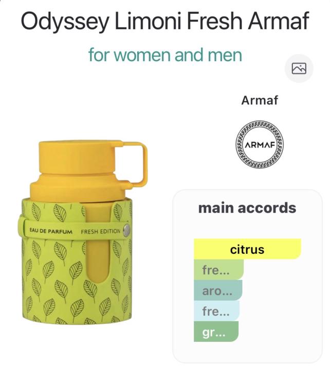 Odyssey Limoni Fresh Armaf