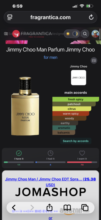 SOTD: Jimmy Choo Man Parfum