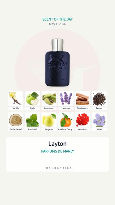 SOTD: Parfums de Marly Layton