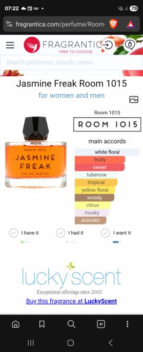 Room 1015 Jasmine Freak