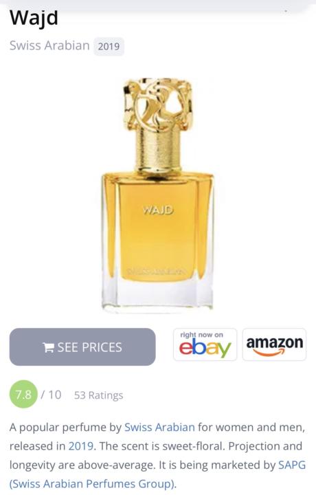 Wajd by Swiss Arabian