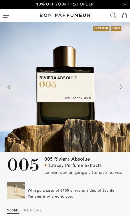 005 Riviera Absolue / Bon Parfumuer