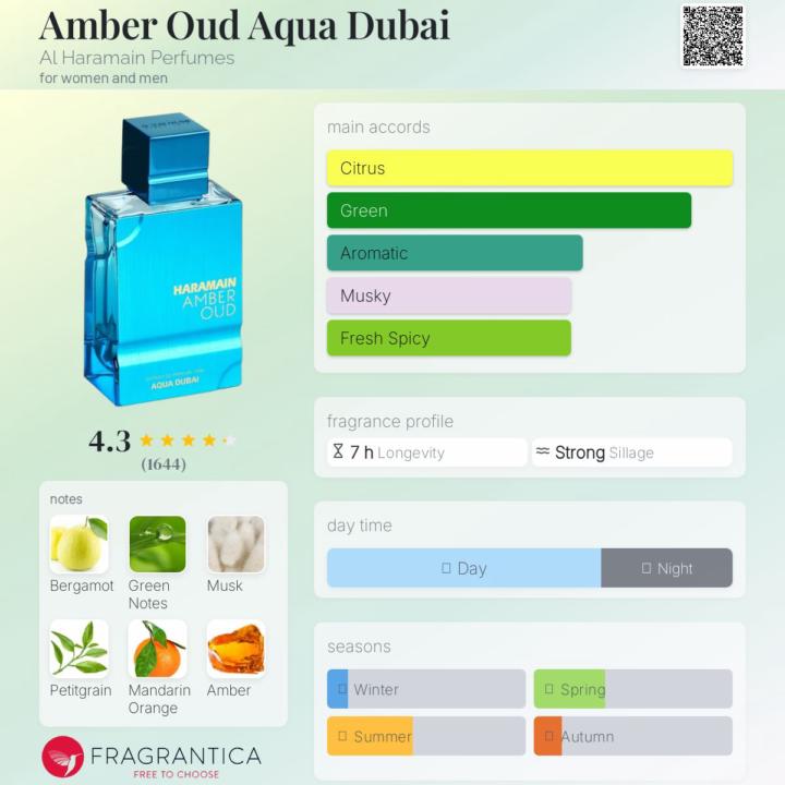 SOTN - Amber Oud Aqua Dubai by Al Haramain