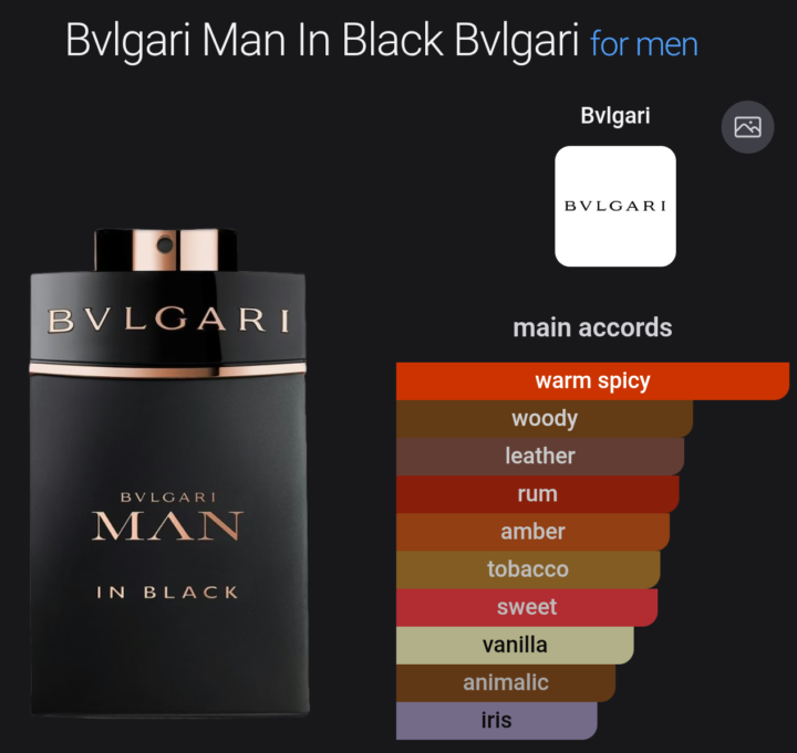 Man in black by Bvlgari