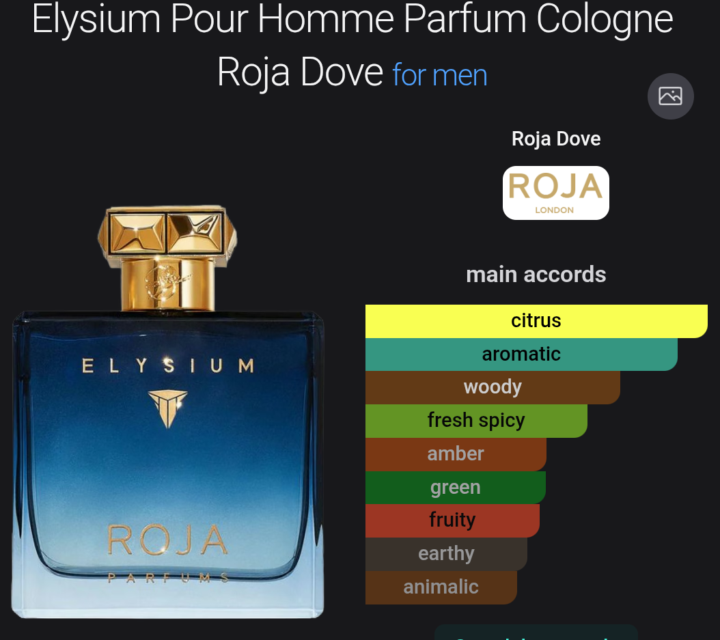 Elysium Parfum Cologne by Roja