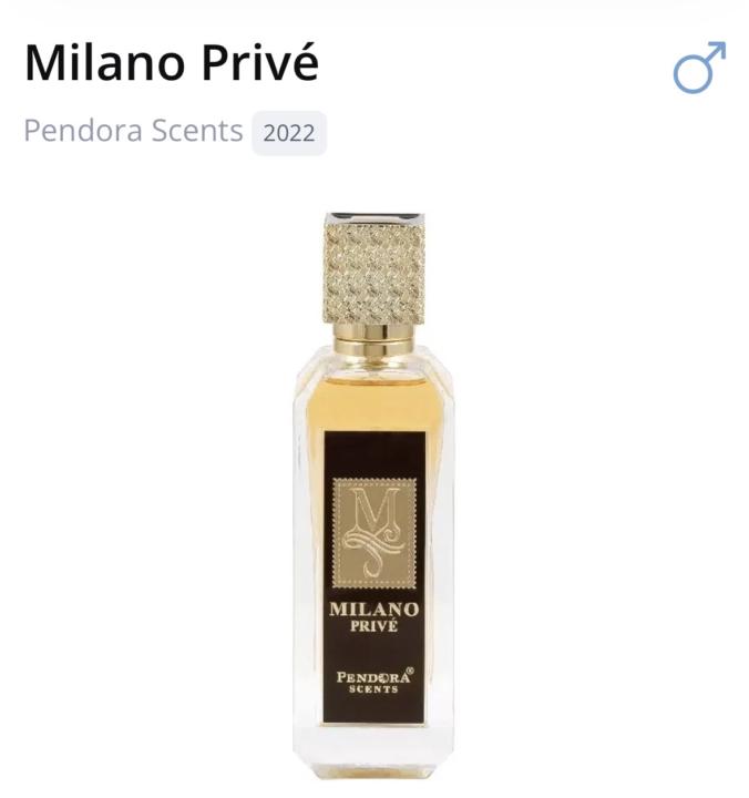 SOTD: Pendora Scents Milano Privé