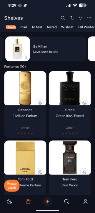 Fragrance tracking app Aromashelf? Anyone find them useful or have a recommendation?