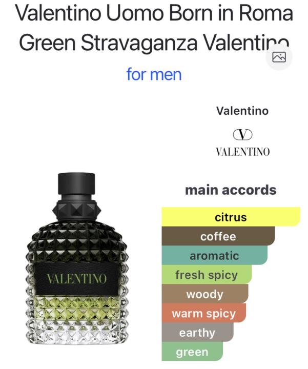 Valentino Uomo Born in Roma Green Stravaganza 