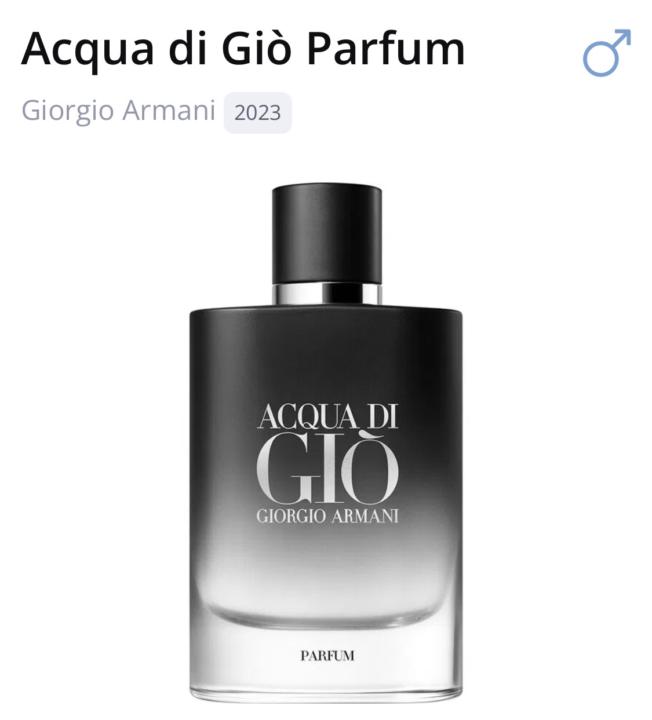 SOTD: Acqua Di Gio Parfum