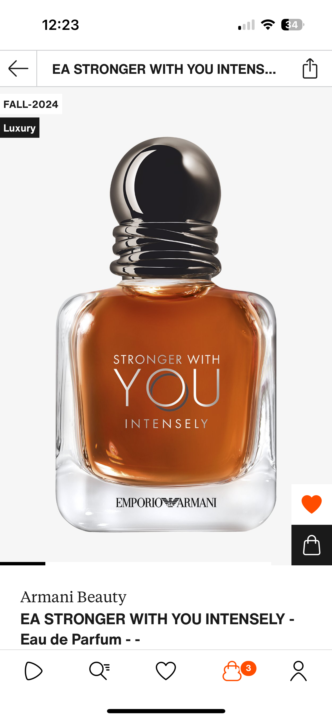 The best Armani Stronger with you?