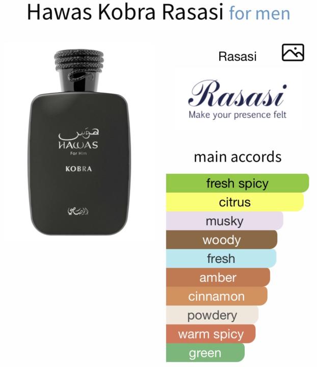 Hawas Kobra Rasasi for men