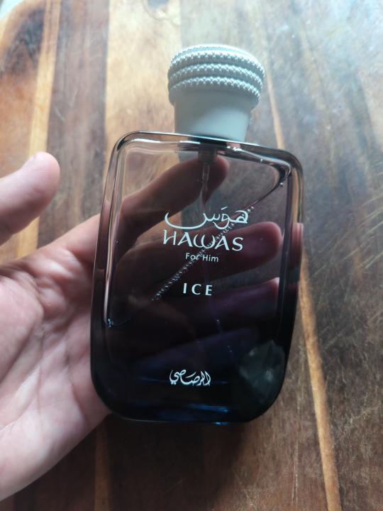 Hawas Ice is this week's scent.