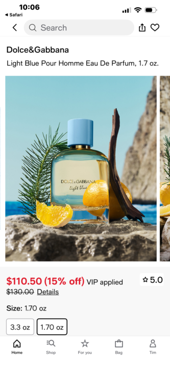 New release at Macy’s 