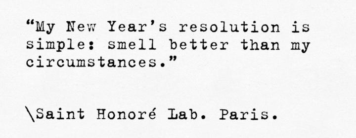 New year's resolution 