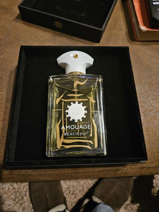 Birthday win and Christmas flu.  Amouage Beach Hut man.