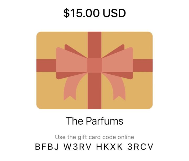 Parfums Gift Card