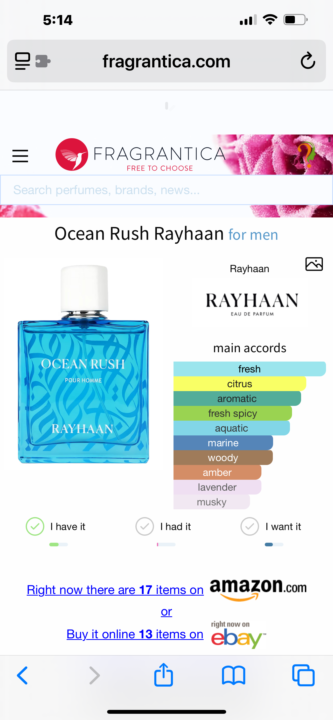 SOTD: Rayhaan Ocean Rush