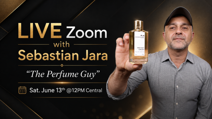 Sebastian Jara "The Perfume Guy" LIVE This Saturday @12PM Central