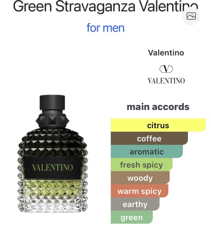 Valentino Uomo Born in Roma Green Stravaganza