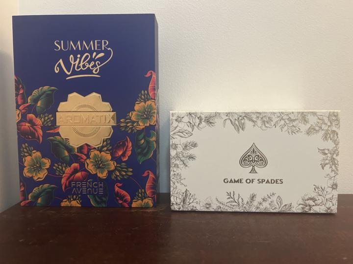 Aromatix Summer Vibes and Jo Milano Game of Spades discovery sets