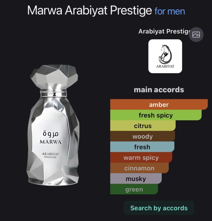 SOTD- Thursday March 26th: Arabiyat Prestige Marwa