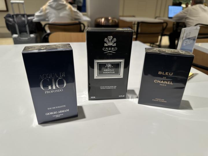 Massive discounts at duty free shop —> big haul