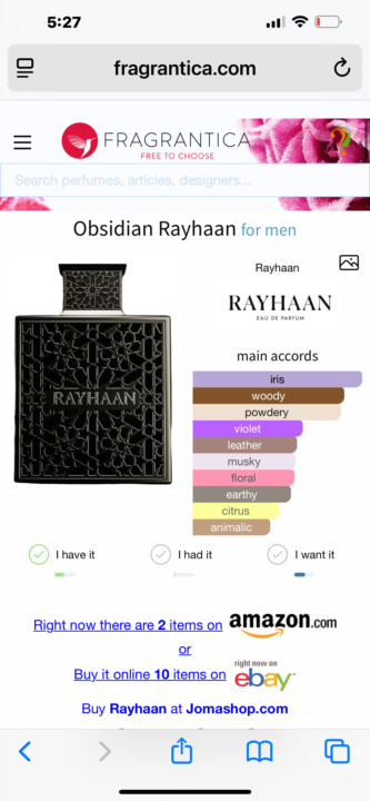 Rayhaan Obsidian