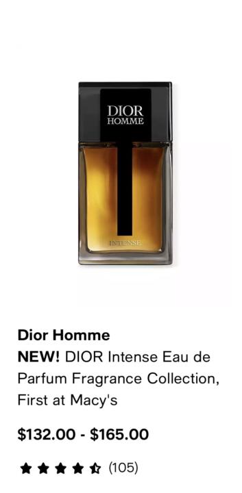 New @ Macys Dior Homme Intense 2025