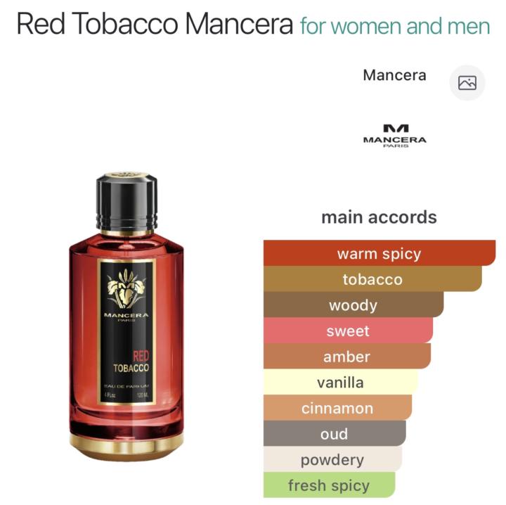 Mancera Red Tobacco (Sample Review)