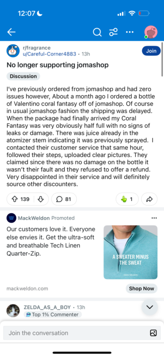 Is it time to pull the plug on Jomashop?
