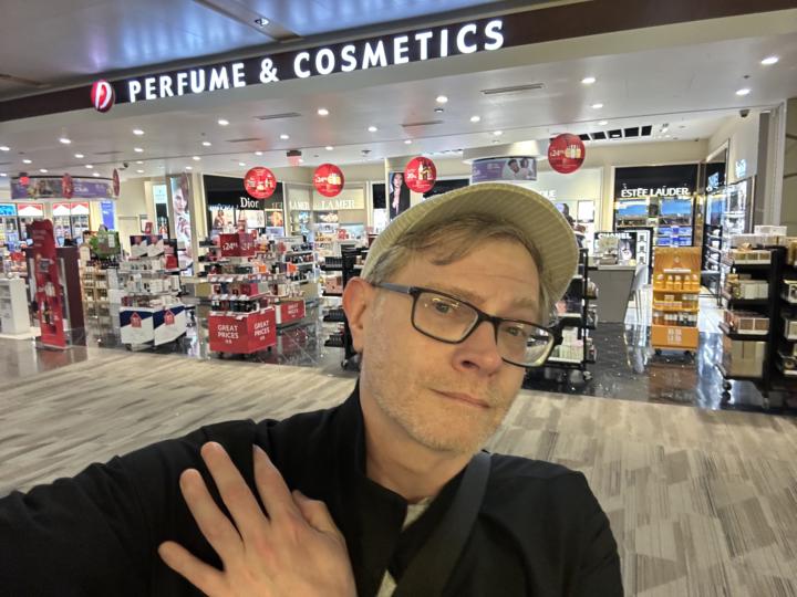 At the duty free, yo!