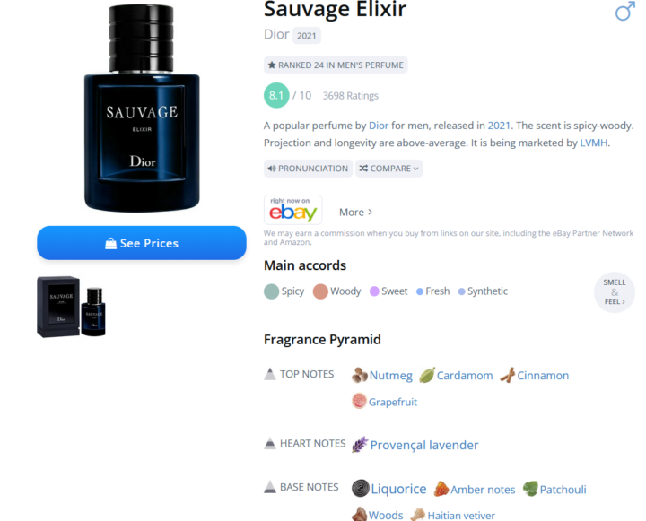 SOTD: Sauvage Elixir