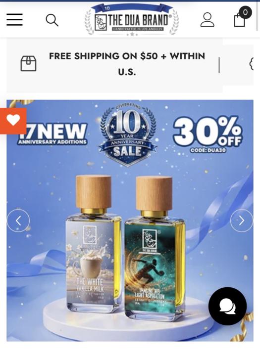 Dua Brand 10th Anniversary Sale 30% off