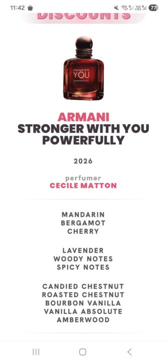 Armani Stronger with you Powerfully