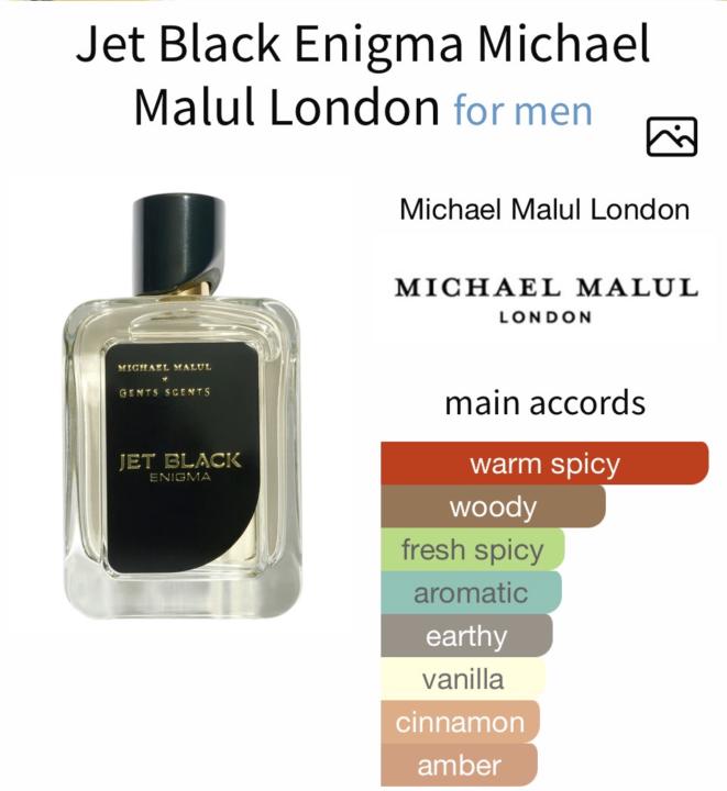 Jet Black Enigma Michael Malul London
