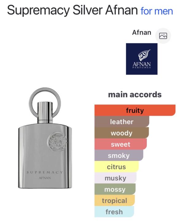 Supremacy Silver Afnan 