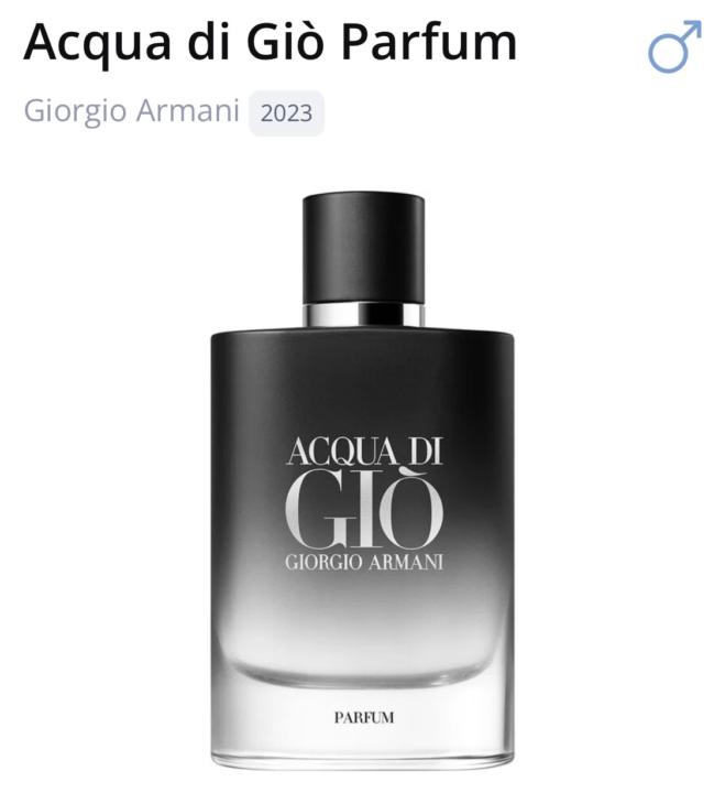 SOTD: Acqua di Gio Parfum