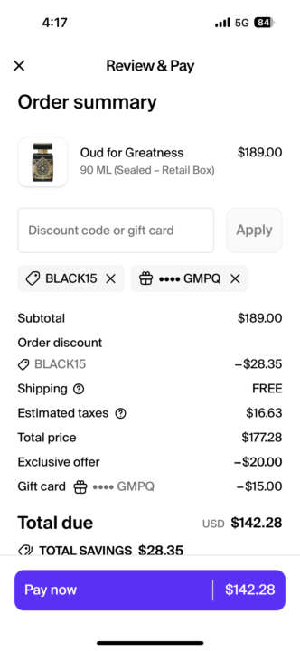 I really hope TheParfums is legit…