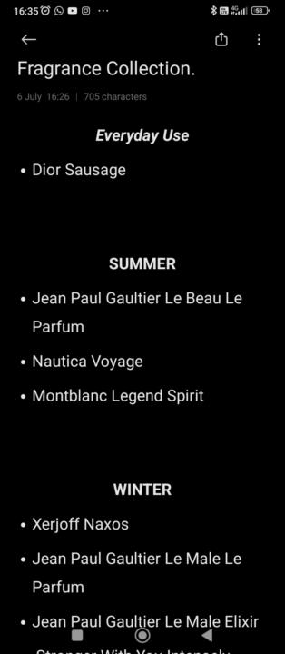 Fragrance Collection and Future Pick ups