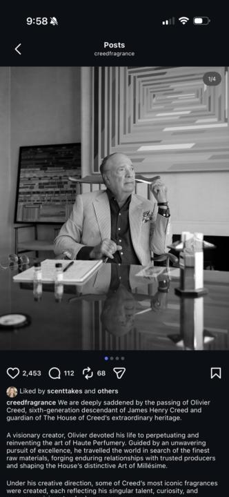 Rest In Peace - Oliver Creed
