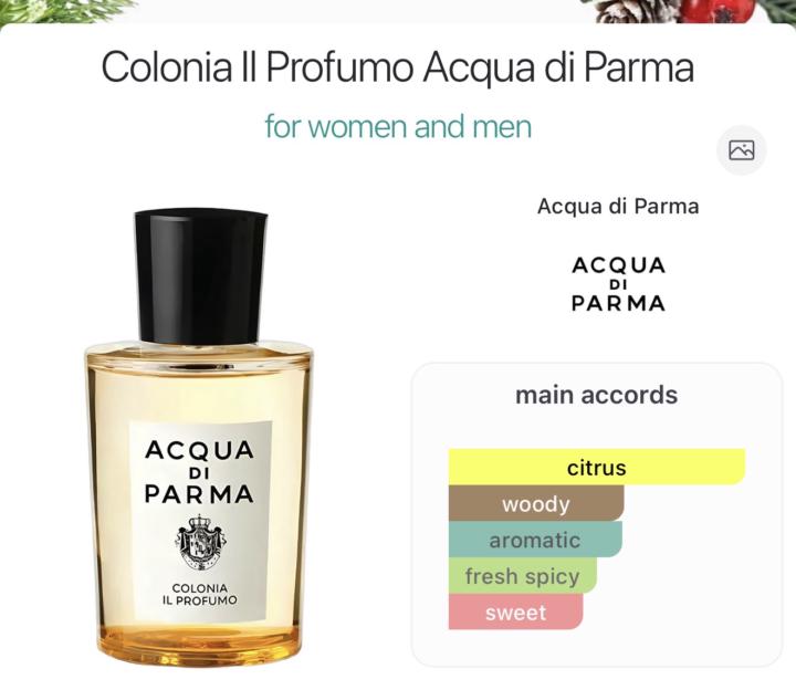SOTD:  Colonia Il Profumo by Acqua di Parma