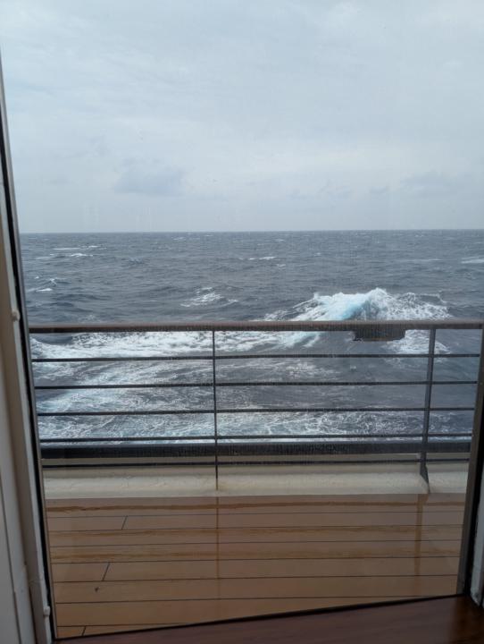 Bois Pacifique on a stormy day in the Mediterranean 