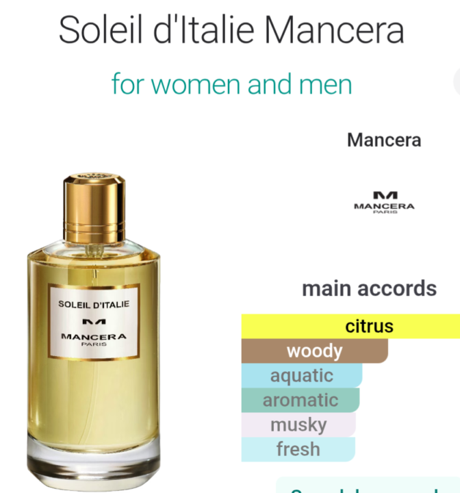 Mancera Soleil D'Italie 